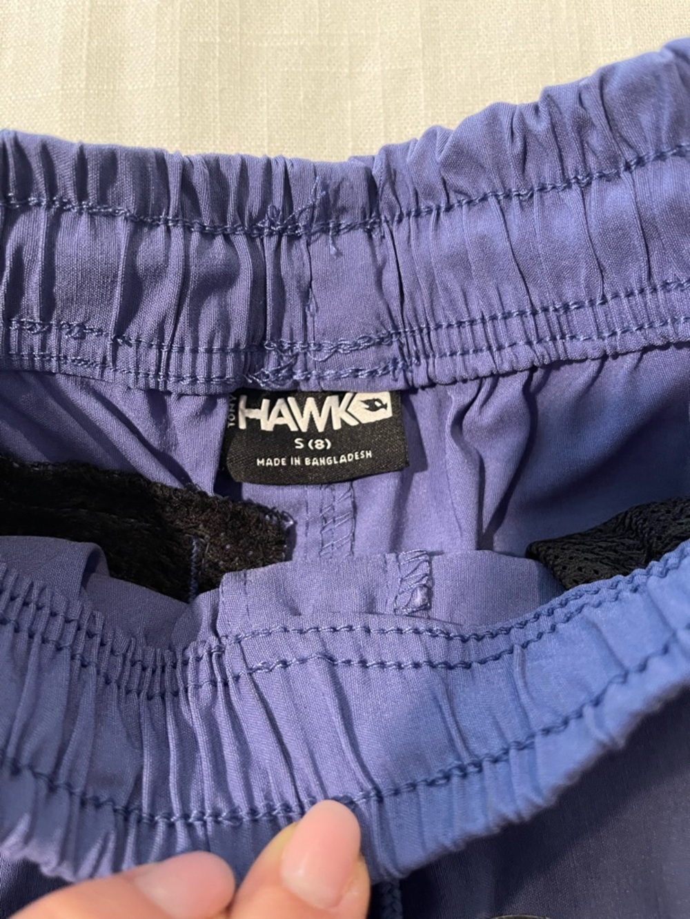Tony Hawk Indigo Cargo Shorts with Drawstring - Picture 3 of 5
